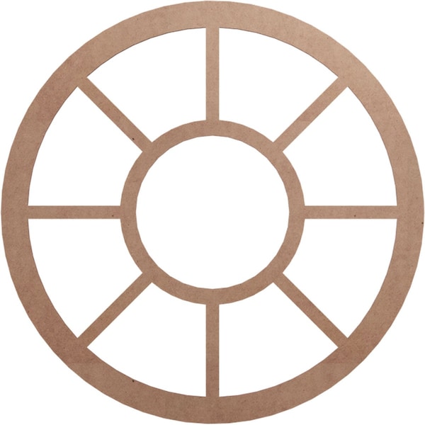 Ekena Millwork Grace Wood Fretwork Pierced Ceiling Medallion, Wood (Paint Grade), 34"OD x 12 3/8"ID x 3/8"T CMWP34X0375GRMF - main